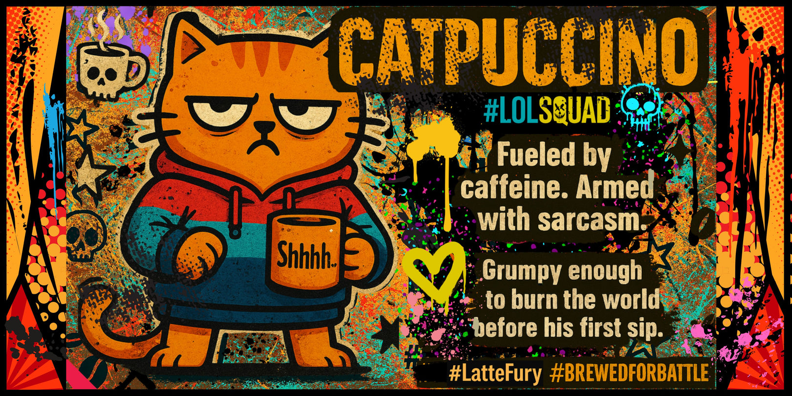 Catpuccino : The Coffee Lover Cat