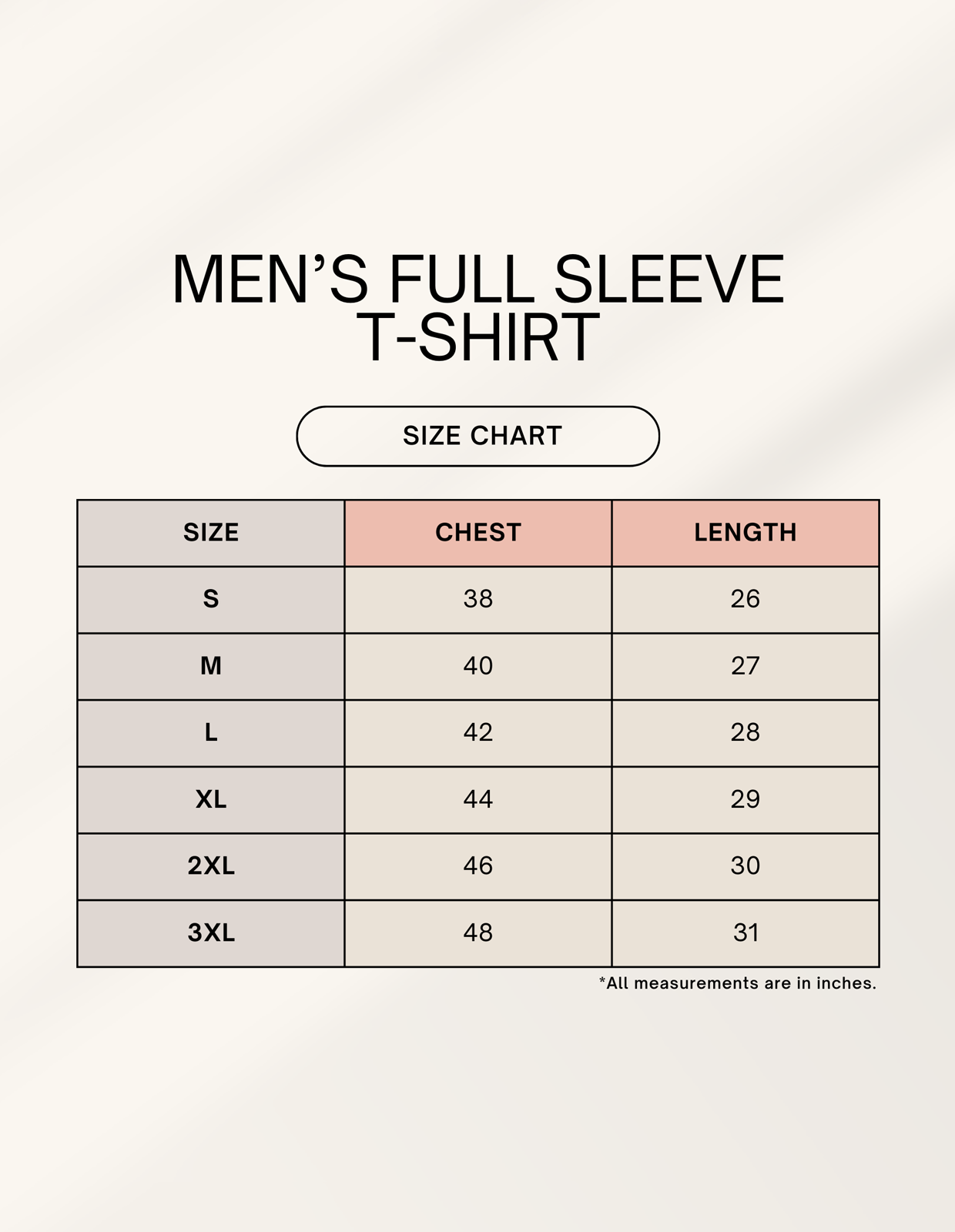 Color_Size Chart