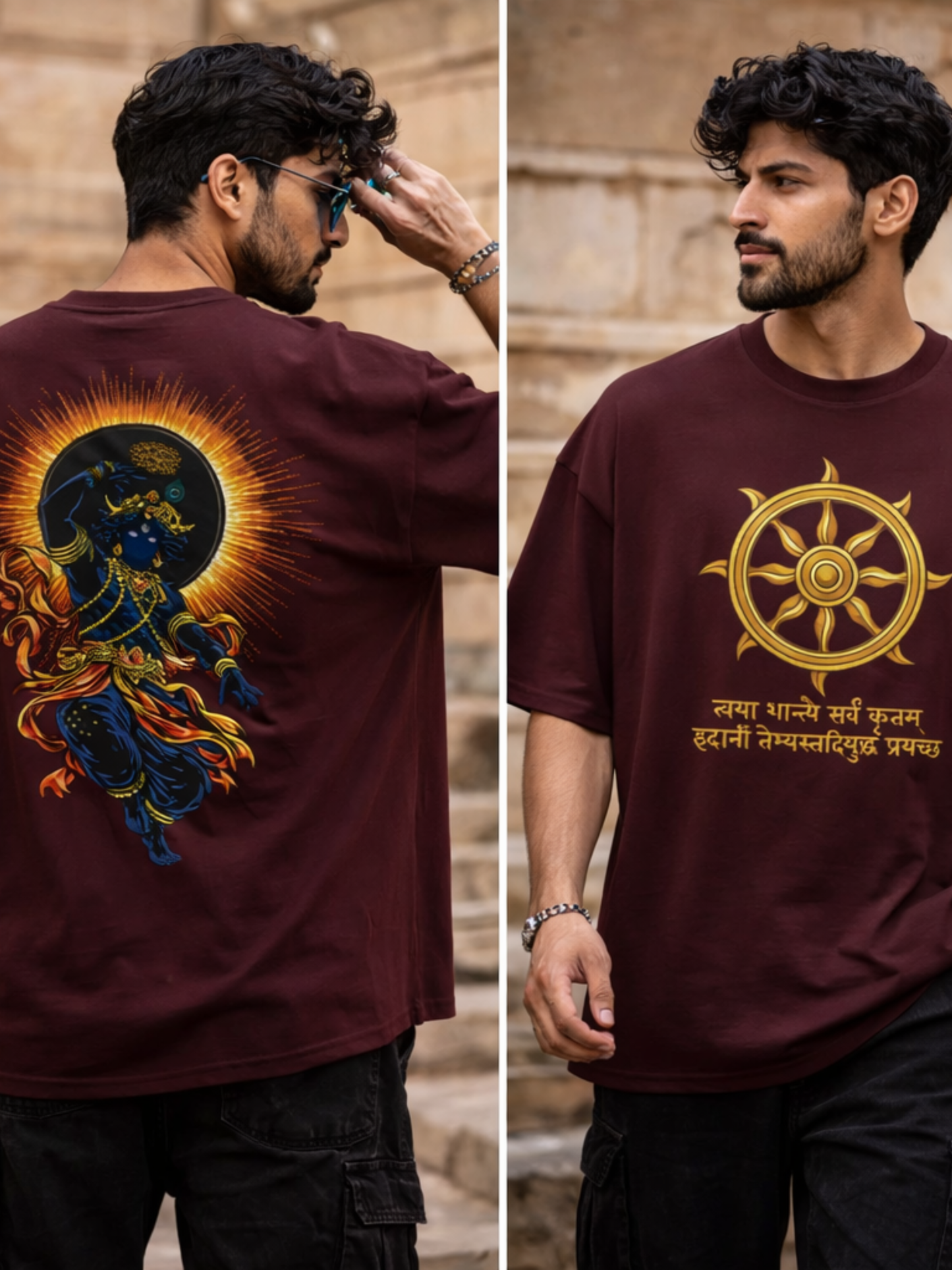 Krishna Warrior Kurukshetra Unisex Oversized Classic T-Shirt