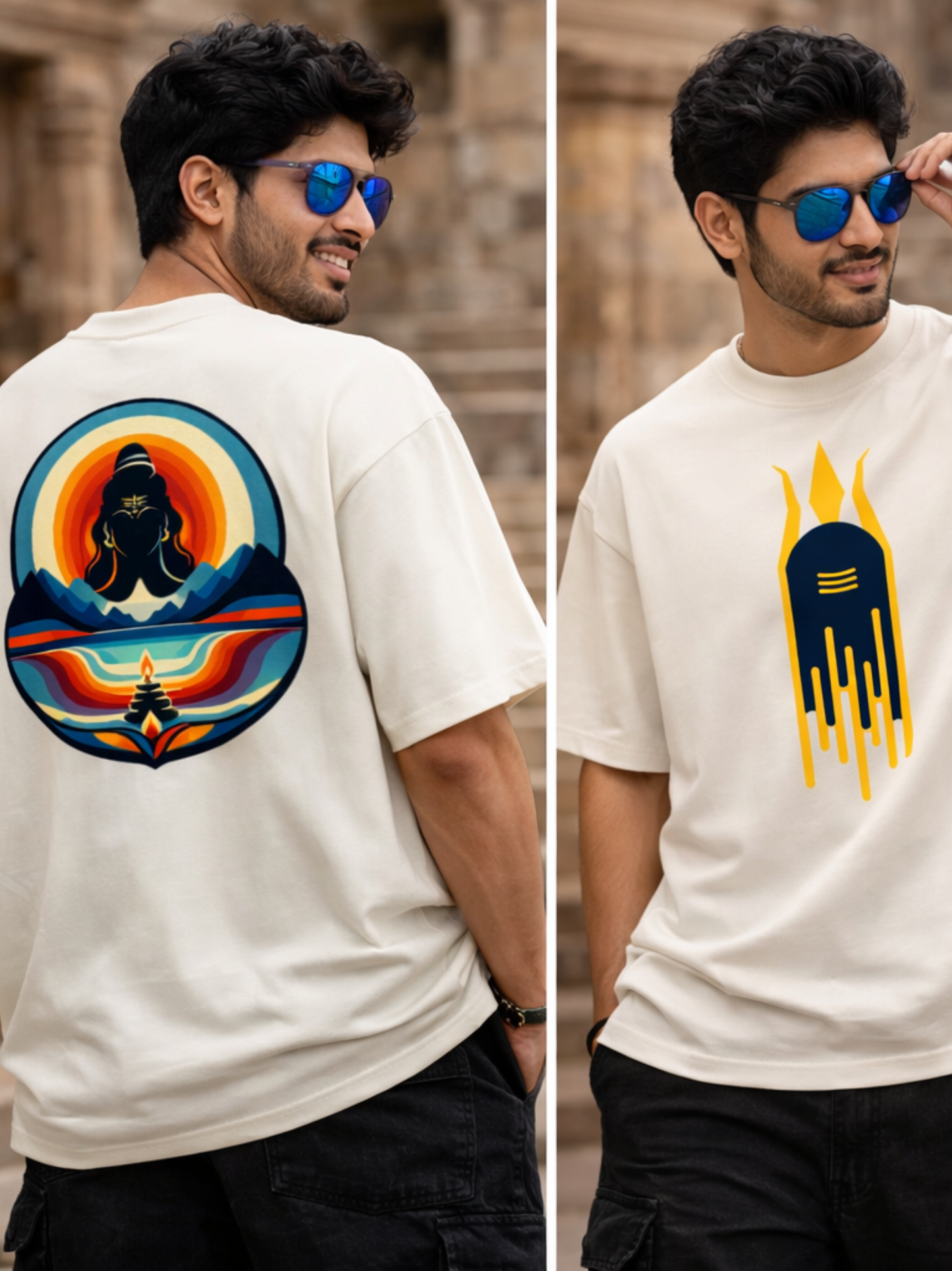 Adiyogi Unisex Oversized Classic T-Shirt