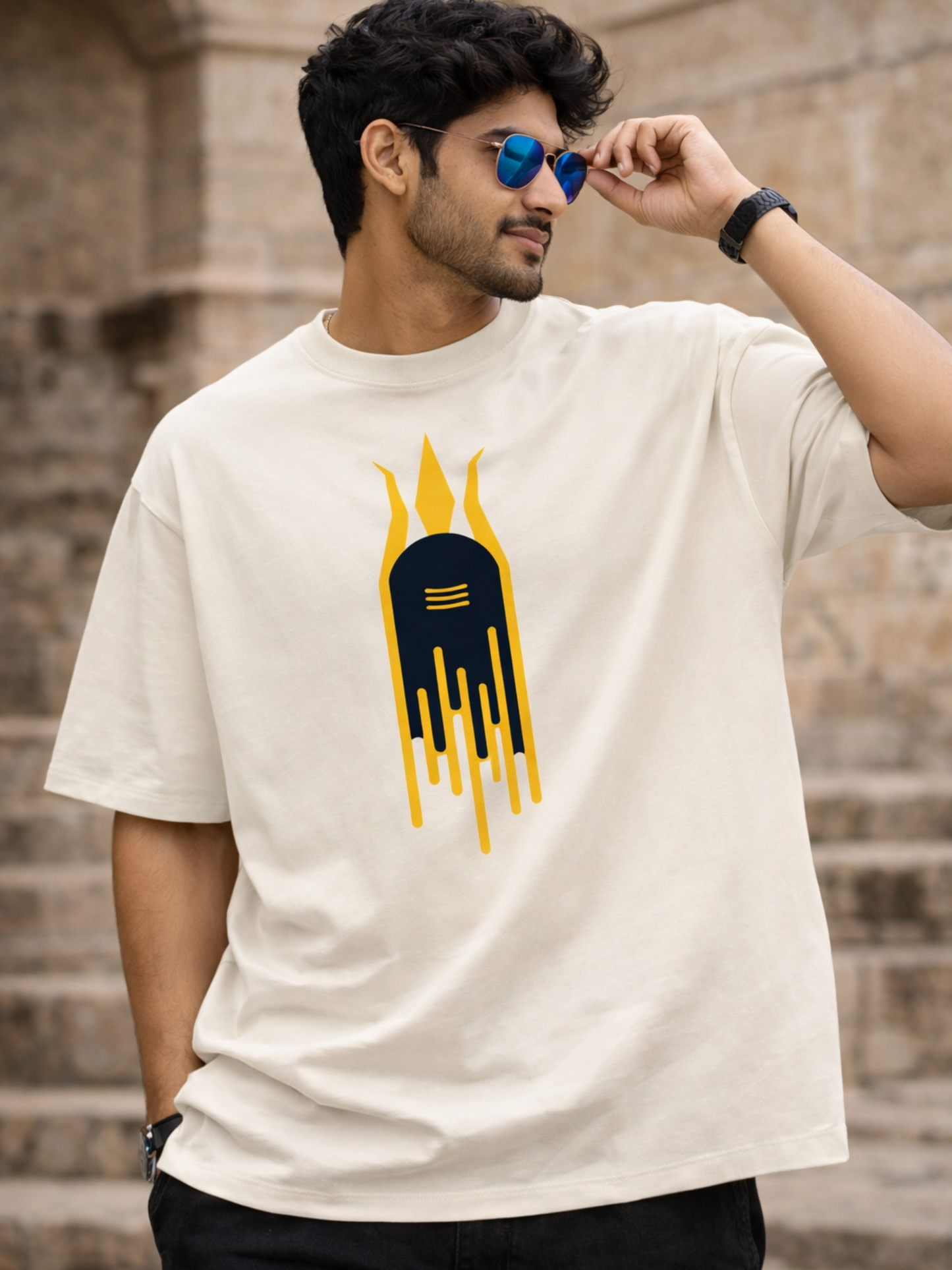 Adiyogi Unisex Oversized Classic T-Shirt