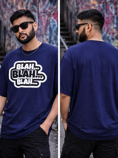 Blah Blah Unisex Oversized Classic T-Shirt