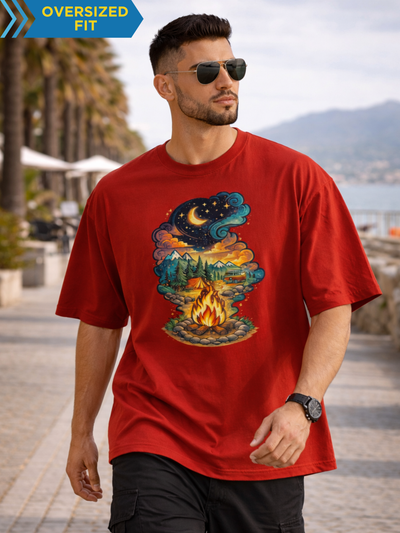 Camping Unisex Oversized Classic T-Shirt