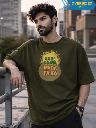 SaReGaMa Funny Graphic Unisex Oversized T-Shirt